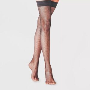 Medias de rejilla hasta el muslo para mujer Talla L/XL - A New Day™