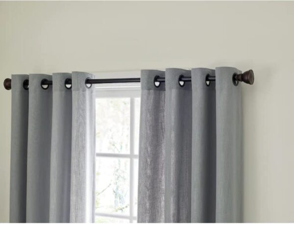 Par de paneles de cortina color gris de 52x84 pulgadas - Allen