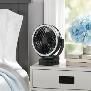Alternative view of Ventilador de mesa y clip USB recargable de 7" -Mainstays