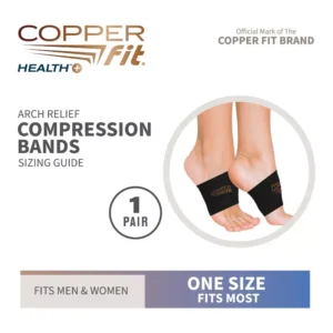 Alternative view of Banda de compresión 2 piezas talla única, Negra -Copper Fit