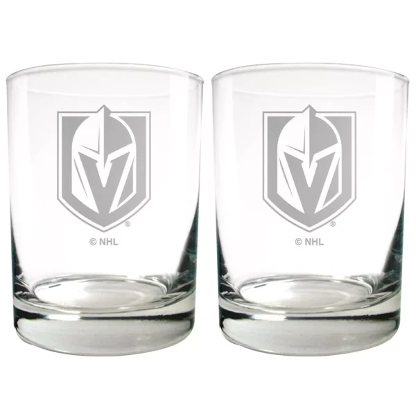 Juego de 2 vasos de los NHL Vegas Golden Knights -Rocks