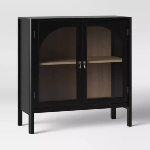 Alternative view of Gabinete de 2 puertas en color negro -Threshold