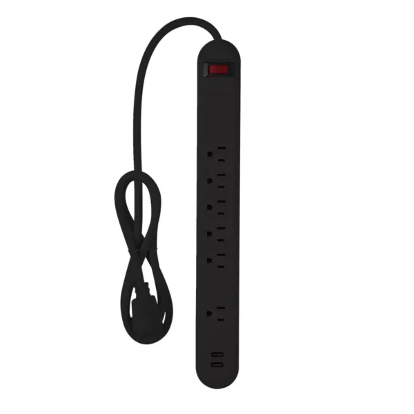 Extensión de 4' con 6 conectores marca Globe Electric