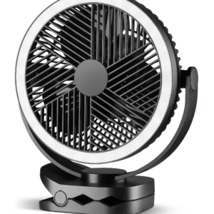 Ventilador de mesa y clip USB recargable de 7" -Mainstays