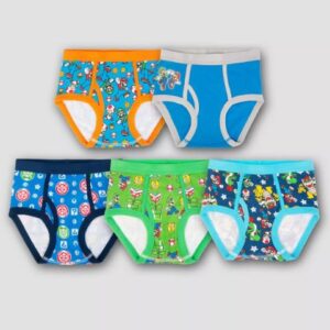 Paquete de 4 calzoncillos de Super Mario para niño, talla 6 - Marca Super Mario