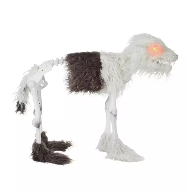 Esqueleto animado articulado de perro pastor 2,5 pies LED - Imagen 4