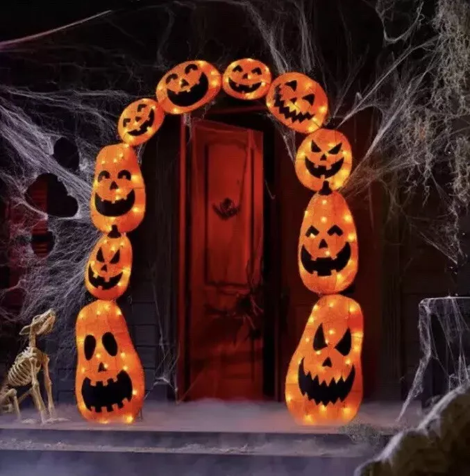 Arco de calabaza LED de oropel de 7,5 pies g-In LED -Home Accents