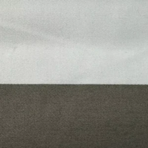 Alternative view of Panel de cortina a rayas grises y blancas 42"x84" -Pillowfort