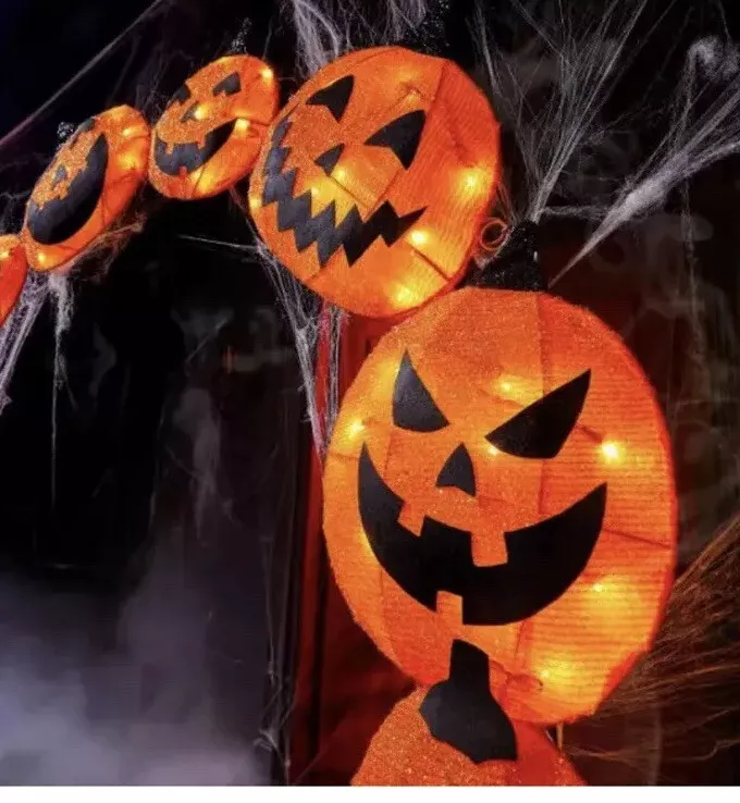 Arco de calabaza LED de oropel de 7,5 pies g-In LED -Home Accents - Imagen 4