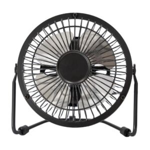 Ventilador de metal de 4" para escritorio, color negro - Marca Mainstays