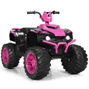 Vehículo de juguete para niñas de 12 V con luces LED -Costway