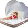 Flotador inflable para piscina con parasol extraíble de 71 x 71"  -Goplus