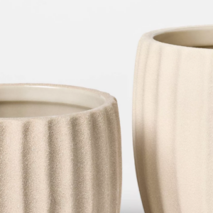 Alternative view of Juego de 2 botes de cerámica mate - Threshold™