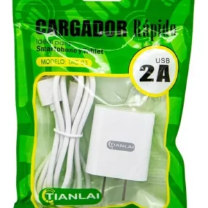 Alternative view of Cargador y cable USB 2A -Tianlai