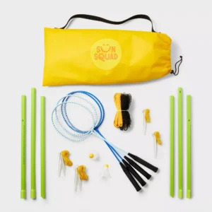 Set de bádminton con red y 4 raquetas - Sun Squad