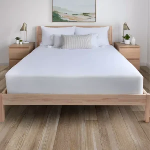 Protector de colchón ajustable, blanco Tamaño Full - Marca Allerease