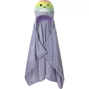Cobija con capucha para niños de 76 X 127CM Squishmallows