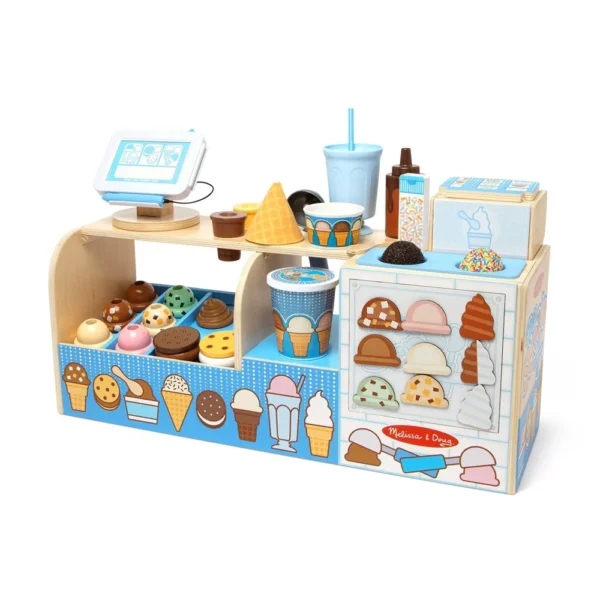 Heladeria de juguete con cucharas para helado -Melissa & Doug