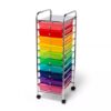 Carrito organizador de 10 estantes, tono arcoíris - Marca Up&up