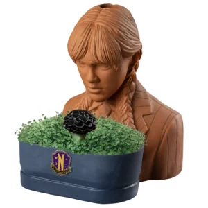 Alternative view of Jardinera decorativa hecha a mano Wednesday -Chia Pet