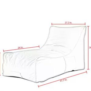 Alternative view of Sillón puff gris claro con espuma de nailon -Resty