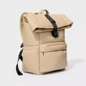 Mochila acolchada de 16", color café - Marca Open Story