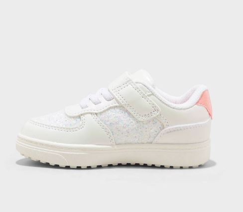 Tenis deportivos para niña color blanco y rosa, talla 11 – Marca