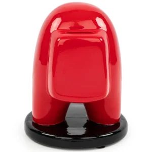 Alternative view of Alcancía de cerámica con diseño de Among Us tripulante rojo