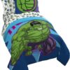 Juego de edredón de 5 piezas tamaño Twin con diseño de El increíble Hulk  -Jay Franco