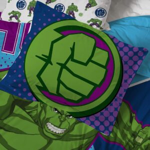 Alternative view of Juego de edredón de 5 piezas tamaño Twin con diseño de El increíble Hulk  -Jay Franco