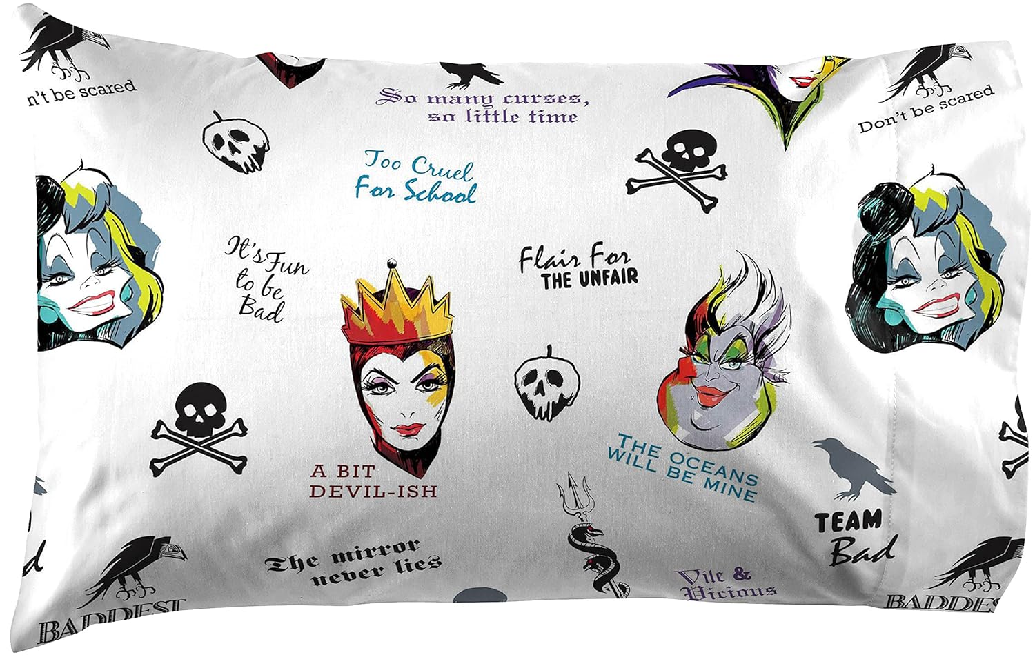 Juego de colcha de 4 piezas tamaño Full con diseño de los Villanos de Disney -Jay Franco - Imagen 5