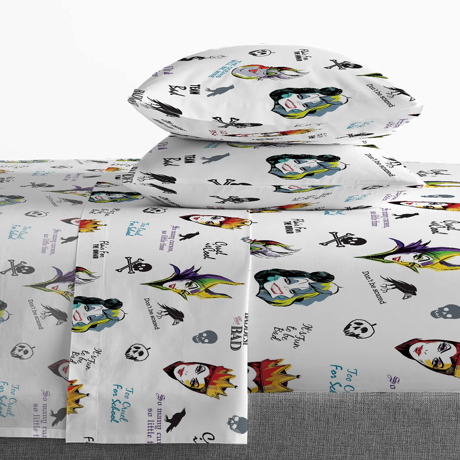 Juego de colcha de 4 piezas tamaño Full con diseño de los Villanos de Disney -Jay Franco - Imagen 3