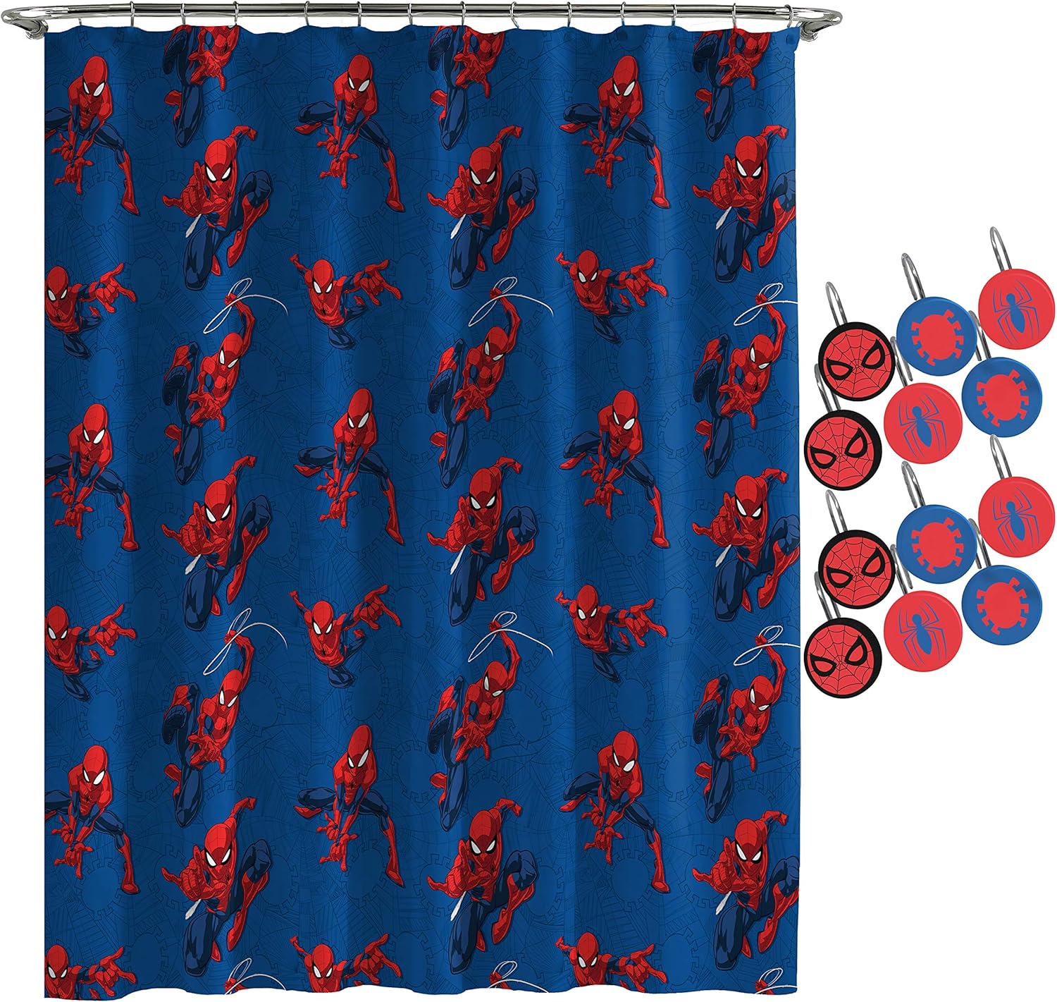 Juego de baño de 13 piezas con diseño de El sorprendente Hombre Araña -Jay Franco