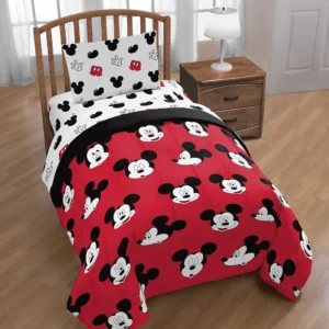 Juego de colcha de 5 piezas tamaño Full con diseño de Mickey Mouse -Disney