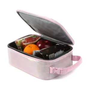 Alternative view of Bolsa lonchera rosa modelo vertical - Fulton Bag Co