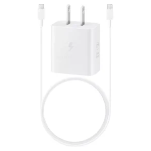 Cargador de pared USB-C carga rápida de 25 W, color blanco -Samsung