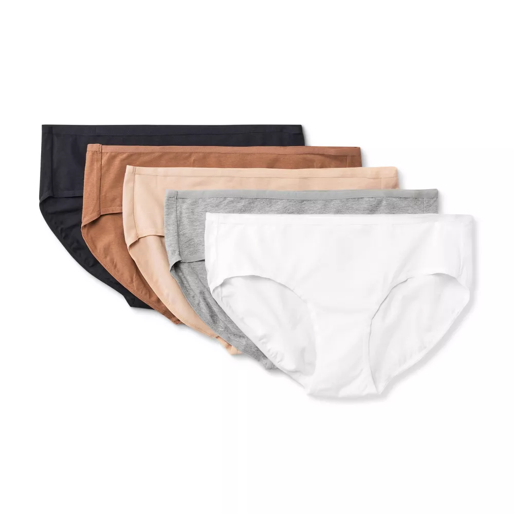 Paquete de 5 calzones para dama talla S estilo hipster en mezcla de algodon Dealworthy Segunda que Barato
