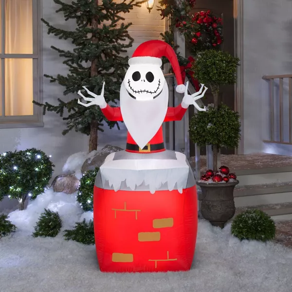 Inflable navideño de Jack Skellington 5.5 ft marca Disney - Imagen 2