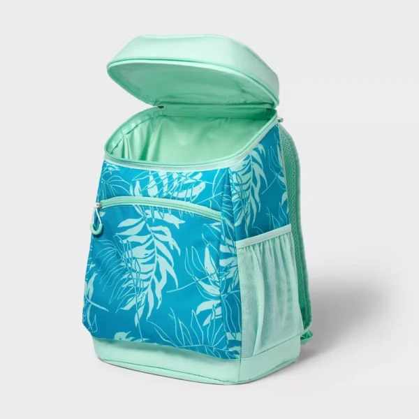 Hielera tipo mochila portátil para 20 latas de 7,5 qt con diseño de palmeras -Sun Squad
