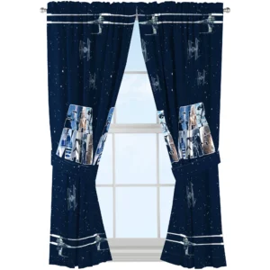 Par de cortina 82 x 63" marca Star Wars