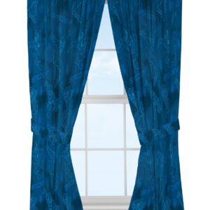 Par de paneles de cortina con diseño de Spiderman color azul