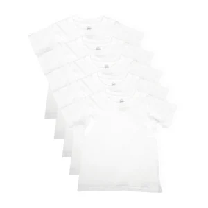 Paquete de 5 camisetas de cuello redondo para niños talla M/8 -Wonder Nation