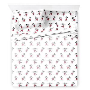 Alternative view of Juego de cama de 7 piezas: colcha con sabanas y fundas de Mickey mouse, tamaño full - Marca Saturday Park