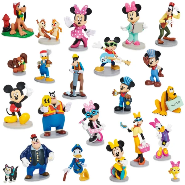 Set de 22 figuritas de Mickey Mouse y sus amigos de juguete  -Disney