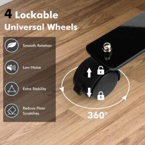 Alternative view of Divisor de habitaciones de 73x73"color negro -Costway