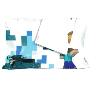 Alternative view of Juego de sabanas de 4 piezas tamaño Full con diseño de Minecraft