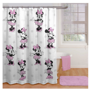 Alternative view of Juego de Cortina de baño y Alfombra de 14 Piezas de Minnie Mouse Disney