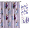 Cortina de baño y alfombra juego de 14 piezas de Disney Frozen