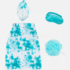 Set de spa de 4 piezas para baño color tie dye azul - Justice