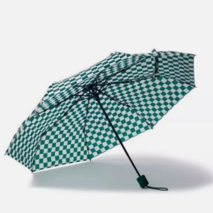 Alternative view of Paraguas compacto de viaje, verde - Bullseye's Playground™